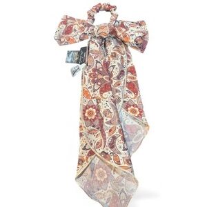 Free People Floral Bow Scrunchie NWT